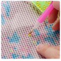 (30x40)Haft Diamentowy Paw Kolorowy Mozaika Diamond Paiting Zestaw Kreatywny