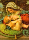 Haft Diamentowy Maryja Matka Boska Karmiąca Mozaika Diamond Paiting Zestaw