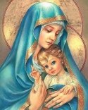Haft Diamentowy Maryja Matka Boska z dzieciątkiem Mozaika Diamond Paiting