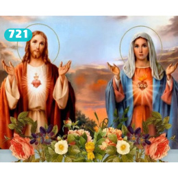 Haft Diamentowy Religia Jezus Maryja Kwiaty Mozaika Diamond Paiting Zestaw