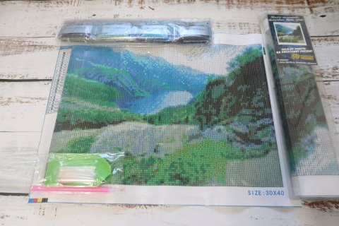 HAFT DIAMENTOWY MOZAIKA DUŻE GÓRY MORSKIE OKO 5D