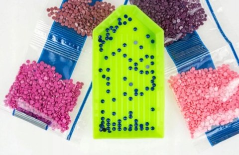 [30x40] HAFT DIAMENTOWY JELEŃ ZIMA ŚNIEG MOZAIKA ZESTAW 5D