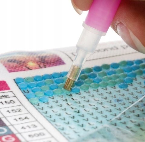 (30x40) Haft Diamentowy Kot Kotek Lilia Kwiat Diamond Painting Mozaika Zestaw