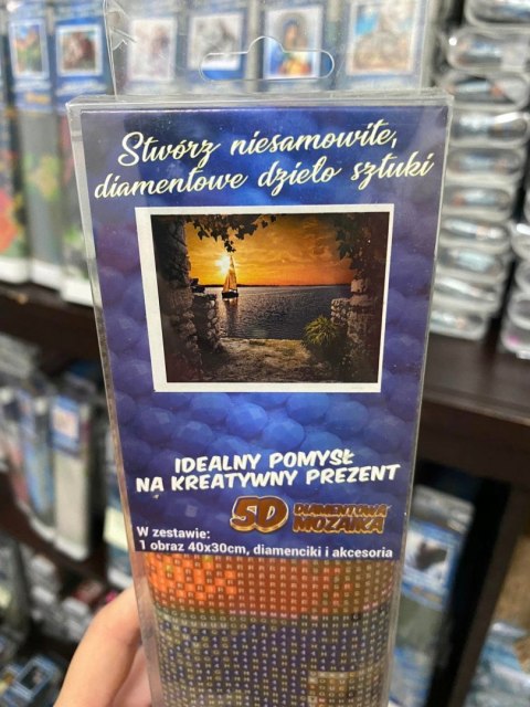 HAFT DIAMENTOWY KRAJOBRAZ WIDOKI ZACHÓD MOZAIKA 5D