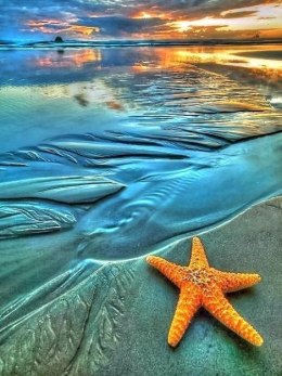 HAFT DIAMENTOWY DIAMOND PAITING MOZAIKA ZESTAW 5D PLAŻA