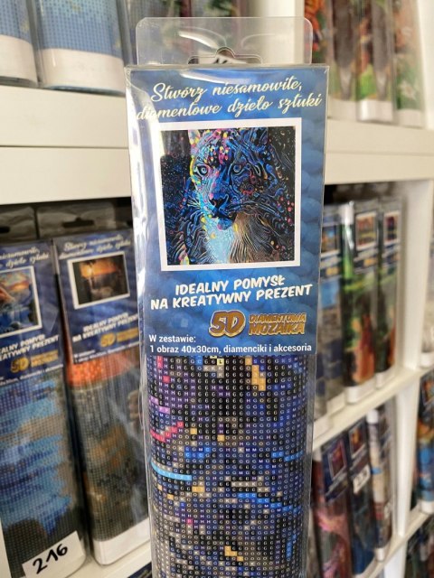HAFT DIAMENTOWY TYGRYS KOLORY DIAMOND PAITING 5D