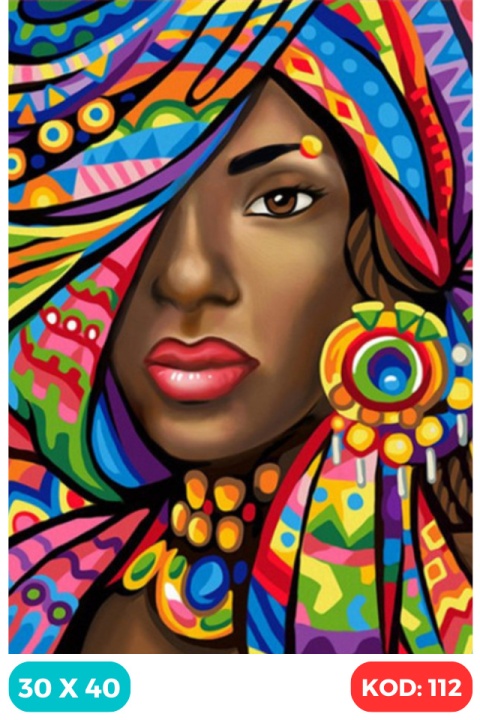 HAFT DIAMENTOWY KOBIETA KOLORY MOZAIKA ZESTAW 5D