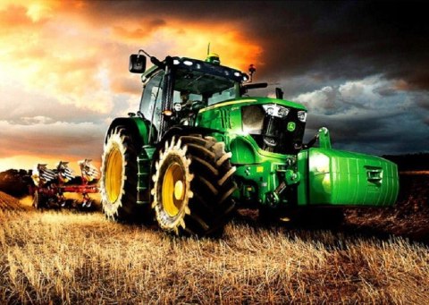 HAFT DIAMENTOWY TRAKTOR WIEŚ ZBIORY MOZAIKA 5D