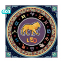 HAFT DIAMENTOWY 7D MANDALE ZNAK ZODIAKU OBRAZ LEW