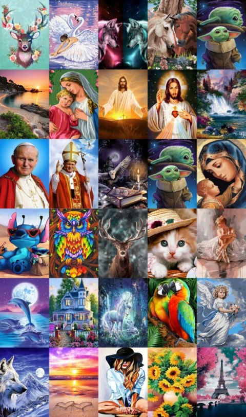 (30x40) Haft Diamentowy Kwiaty Ogród Działka Altana Mozaika Diamond Painting Zestaw