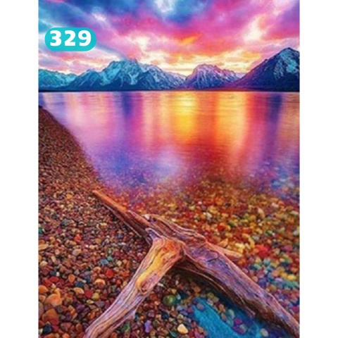 (30x40) Haft Diamentowy Mozaika Diamond Painting Wyklejanka Krajobraz Morze