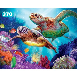 HAFT DIAMENTOWY ZÓŁWIE RYBY OCEAN WODA MOZAIKA 5D