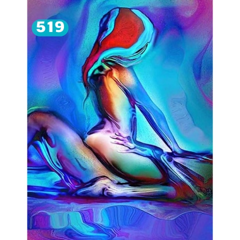 HAFT DIAMENTOWY KOBIETA AKT MOZAIKA DIAMOND PAITING ZESTAW 5D