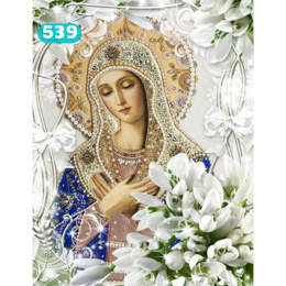 HAFT DIAMENTOWY MARYJA MATKA BOSKA MOZAIKA DIAMOND PAITING ZESTAW 5D