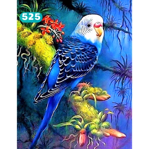 HAFT DIAMENTOWY MOZAIKA DIAMOND PAITING ZESTAW PAPUGA 5D