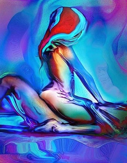 HAFT DIAMENTOWY KOBIETA AKT MOZAIKA DIAMOND PAITING ZESTAW 5D