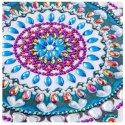 (30X40) Mandala 7D Kot Kwiaty Kotek Haft Diamentowy Mozaika Diamond Painting Zestaw