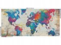 Duży Haft Diamentowy Mapa Świata 120x60cm Atlas Zestaw Kreatywny Mozaika 5D