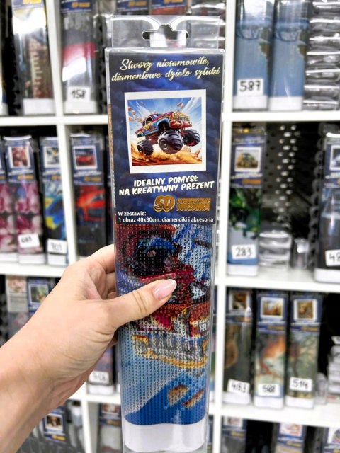 Haft Diamentowy Auto Samochód MonsterTruck Mozaika Diamond Paiting Zestaw
