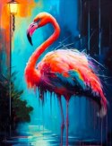 Haft Diamentowy Flamingi Flaming Zwierzęta Diamond Paiting Mozaika Zestaw