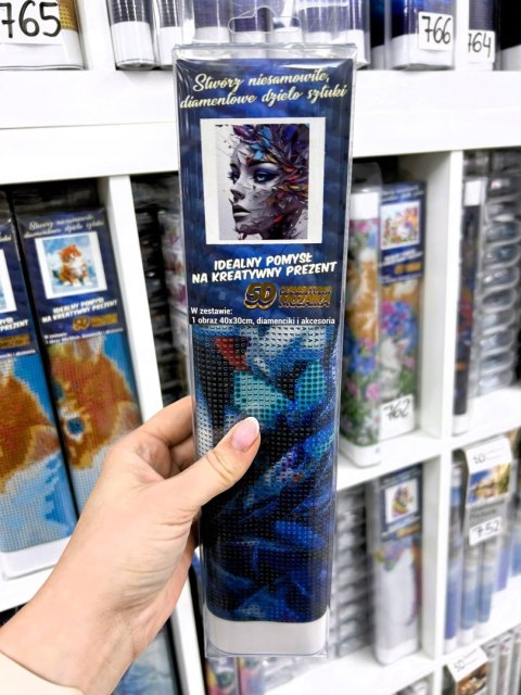 Haft Diamentowy Kobieta Art Akt Mozaika Diamond Paiting Zestaw 30x40cm