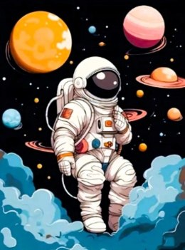 Haft Diamentowy Kosmos Planeta Mozaika Diamond Paiting Zestaw 30x40cm