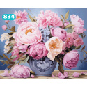 Haft Diamentowy Kwiaty Piwonie Diamond Painting Mozaika Zestaw Kreatywny 5D