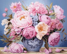 Haft Diamentowy Kwiaty Piwonie Diamond Painting Mozaika Zestaw Kreatywny 5D