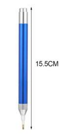 Długopis do Haftu Diamentowego Na Baterie Podświetlany Niebieski