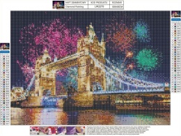 Haft Diamentowy Mozaika Diamond Painting London United London Bridge Anglia