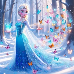 Haft Diamentowy Diamond Painting Mozaika  elsa elza kraina lodu