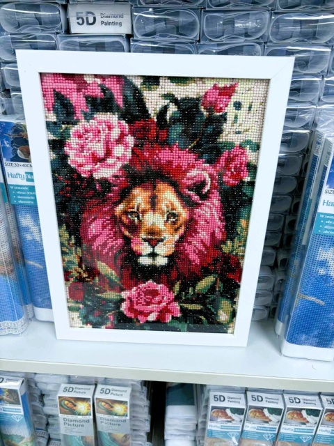 30x40 Biała Ramka Idealnie Dopasowana do Haftu Diamentowego z Naszej Oferty