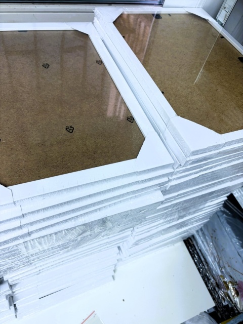 30x40 Biała Ramka Idealnie Dopasowana do Haftu Diamentowego z Naszej Oferty