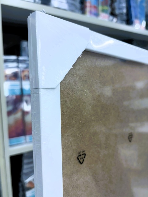 30x40 Biała Ramka Idealnie Dopasowana do Haftu Diamentowego z Naszej Oferty