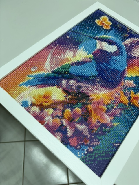 30x40 Biała Ramka Idealnie Dopasowana do Haftu Diamentowego z Naszej Oferty