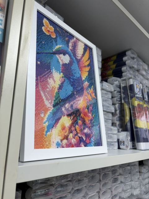 30x40 Biała Ramka Idealnie Dopasowana do Haftu Diamentowego z Naszej Oferty