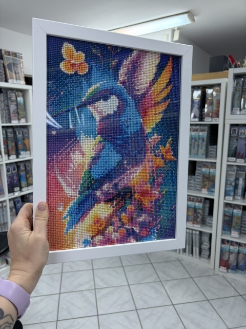 30x40 Biała Ramka Idealnie Dopasowana do Haftu Diamentowego z Naszej Oferty