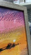 30x40 Brązowa Ramka Sonoma Idealnie Dopasowana Do Haftu Diamentowego Diamond Painting Mozaika