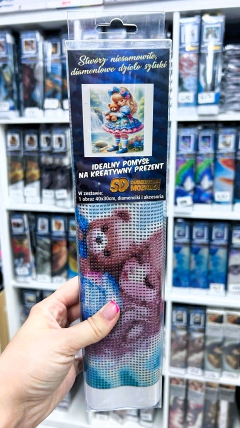 Haft Diamentowy Diamond Painting Mozaika Dla Dzieci Dziewczynka Lalka