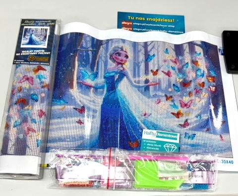 Haft Diamentowy Diamond Painting Mozaika  elsa elza kraina lodu