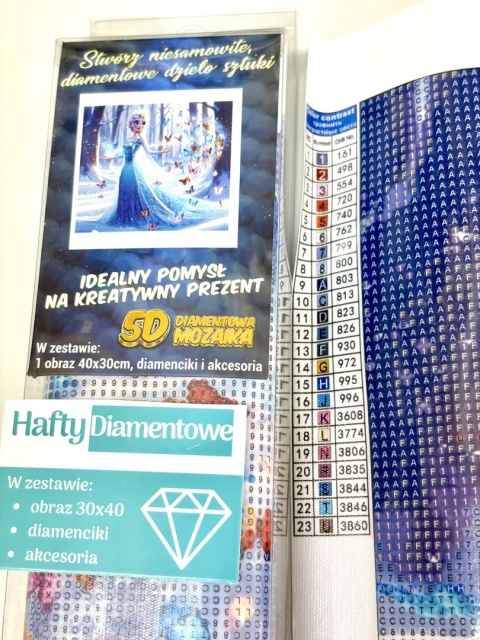 Haft Diamentowy Diamond Painting Mozaika  elsa elza kraina lodu