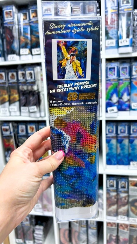 Haft Diamentowy Diamond Painting Mozaika Freddie Mercury Queen Postać