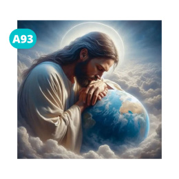 Haft Diamentowy Diamond Painting Mozaika Jezus Bóg Opatrzność Boża Religia