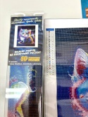 Haft Diamentowy Diamond Painting Mozaika Kot Kotek Kolorowy Galaxy