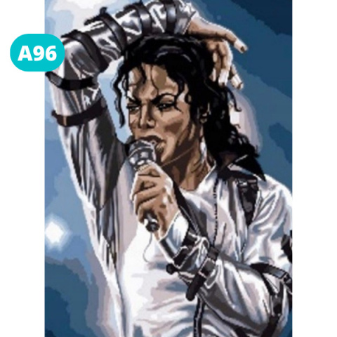 Haft Diamentowy Diamond Painting Mozaika Michael Jackson Postać Koncert