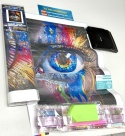 Haft Diamentowy Diamond Painting Mozaika Oko Twarz Kolory