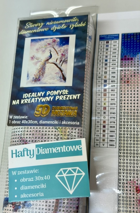 Haft Diamentowy Diamond Painting Mozaika Paw Fantasy Drzewo Krajobraz