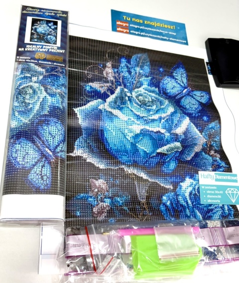 Haft Diamentowy Serce Plaża Diamond Painting Mozaika Zestaw Kreatywny