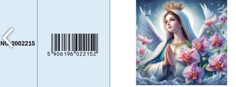 Haft Diamentowy Diamond Painting Mozaika Maryja Kwiaty Modlitwa Boska