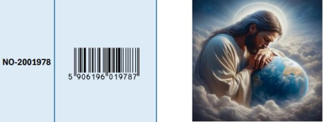 Haft Diamentowy Diamond Painting Mozaika Jezus Bóg Opatrzność Boża Religia